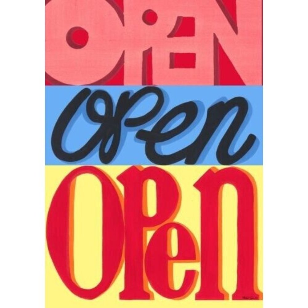 Toland Open Open 28x40 Business Sign Welcome  House Flag New In Pkg COLORFUL